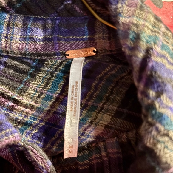 Free People Plaid Button Down shirt - Picture 4 of 7